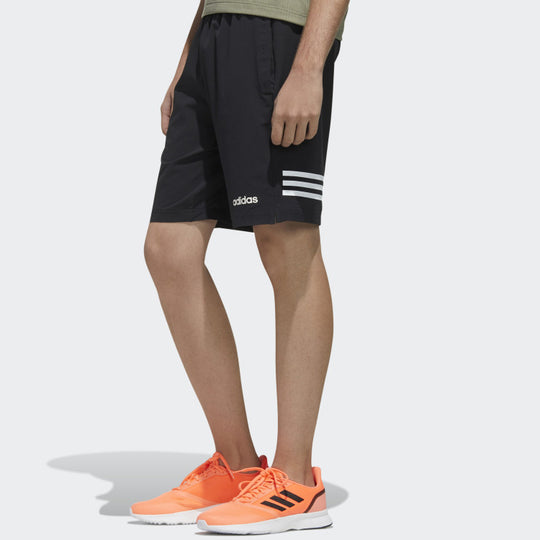 adidas neo Stripe Alphabet Logo Shorts Black FL0243
