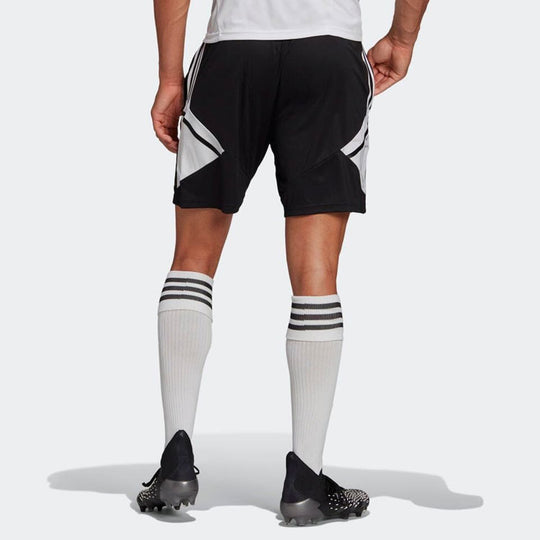 Men's adidas Contrasting Colors Stripe Straight Sports Shorts Black H21259
