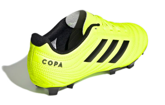adidas Copa 19.4 Firm Ground Cleats J Non-slip Soccer Shoes Yellow F35461