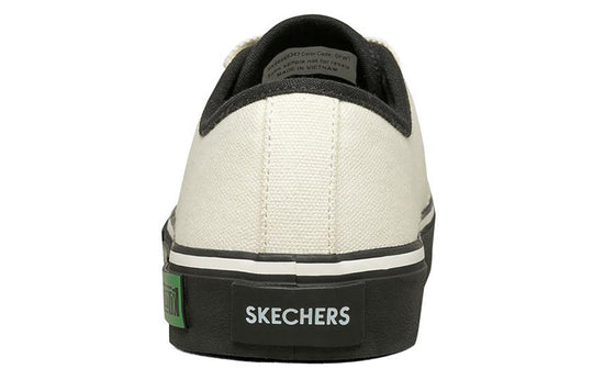 (WMNS) Skechers V'lites Fashion Canvas Shoes White 66666347-OFWT