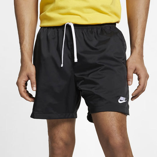 Nike Sportswear Lacing Running Training Sports Shorts Black AR2382-010 ...