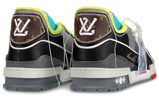 LOUIS VUITTON LV Trainer Low-Top Sports Shoes Blue/Black 1A8QB