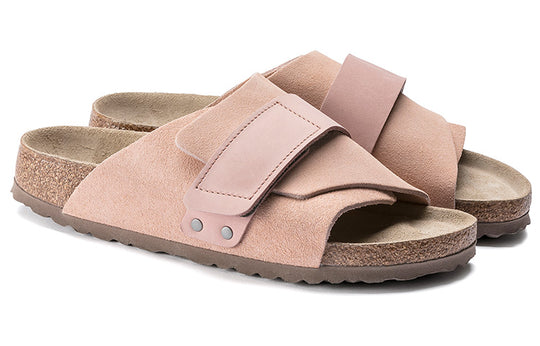 (WMNS) Birkenstock Kyoto Series Cowhide Suede Cozy Soft Sole Fashion Pink Version Sandals 1019722