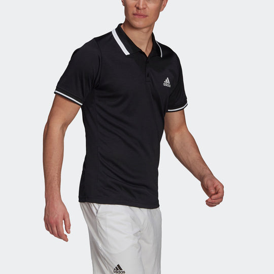 adidas Tennis Sports Short Sleeve Polo Shirt Black GL5340