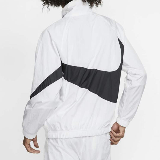 Nike Big Swoosh Sportswear Ar3132-100 Woven Jacket White AR3132-100