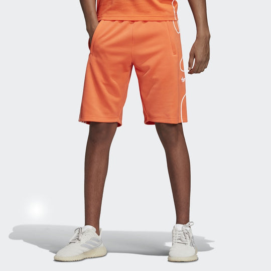 adidas originals Pattern Printing Casual Sports Shorts Orange DU8106