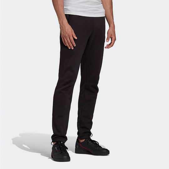 adidas originals SSilicon Swpant Solid Color Casual Bundle Feet Sports Long Pants Black GN3304