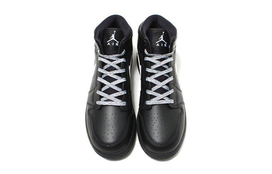 (GS) Air Jordan 1 Retro Mid 'Speckle' 554725-049 Big Kids Basketball Shoes  -  KICKS CREW