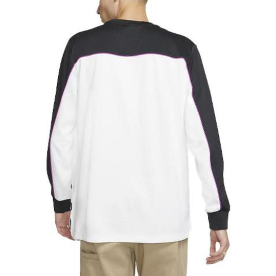 Nike SB Skateboard Dri-FIT Long-Sleeve Skate Top Black White Purple BV1027-010 T-shirt - KICKSCREW