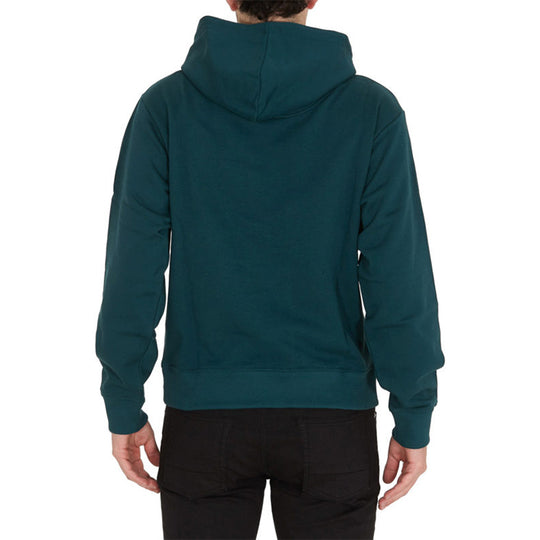 Men's KENZO Tiger Head Embroidered Cotton hooded Long Sleeves Sports Green FA65SW3104XJ-73