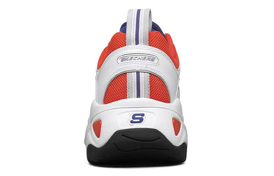 Skechers D'Lites 3.0 Low-Top Running Shoes White/Orange/Blue 999052-WBOR