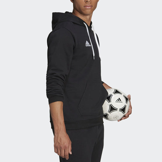 adidas Solid Color Soccer/Football Sports Pullover Black H57512