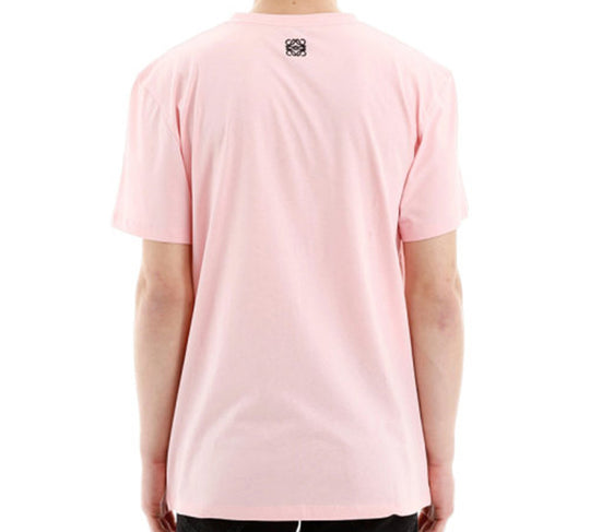 Men's LOEWE Ken Heyman Printing Cotton Short Sleeve Pink H6109980PC-7080