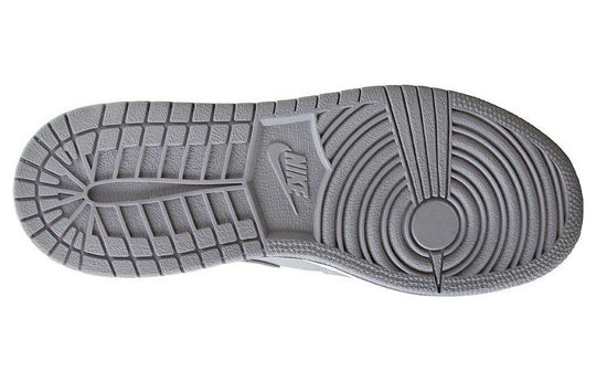 (GS) Air Jordan 1 Mid 'Wolf Grey' 554725-033 Retro Basketball Shoes  -  KICKS CREW
