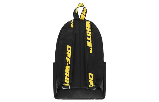 OFF-WHITE Quote Backpack 'Black White' OMNB003F22FAB0041001