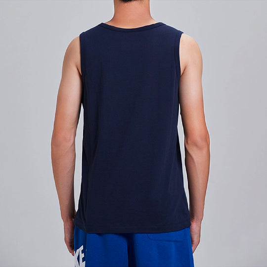 Nike MENS Nike Sportswear Tank Icon Futura Basketball Waistcoat Blue Dark blue AR4992-451