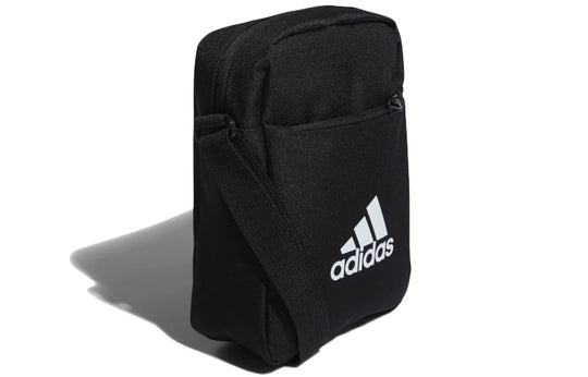 adidas Classic All-match Multifunction Pocket Adjustable Shoulder Straps Zipper  Crossbody Shoulder Bag Unisex Black ED6877