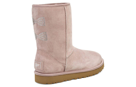 (WMNS) UGG Classic Short Crystal Snow Boots Pink 1091649-DUS