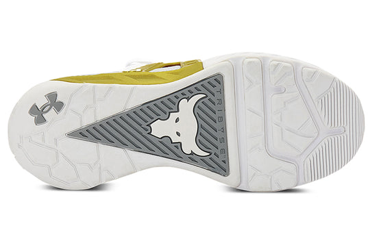 (WMNS) Under Armour Project Rock 4 'White Metallic Gold' 3023696-104