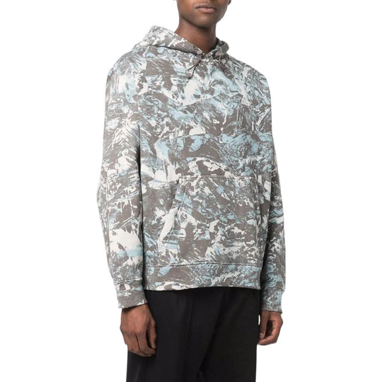 Nike  Camouflage Kangaroo Pocket Pullover Hooded Long Sleeves Hoodie Men's Grey DJ1425-072