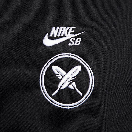 Nike SB x Yuto Graphic Fleece Pullover Hoodie 'Black' FN0552-010