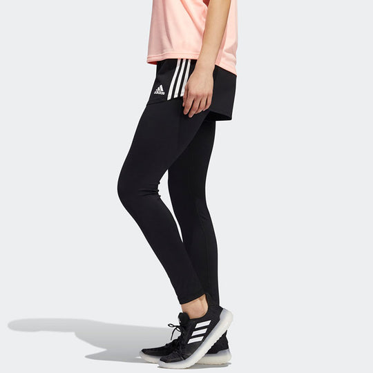(WMNS) adidas 2in1 Short Thgt Training Tight Sports Pants/Trousers/Joggers Black GM5024