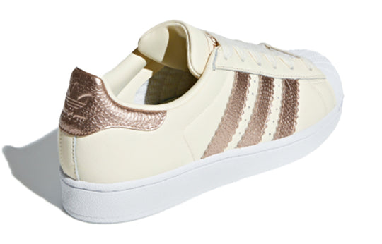 (WMNS) adidas originals Superstar Golden 'White Copper' CG6449