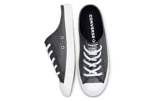 (WMNS) Converse Chuck Taylor All Star Dainty Mule Metal Black Pedal Casual Canvas Shoes 568811C