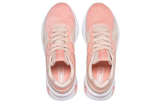 (WMNS) PUMA Nova Grl Pwr Running Shoes Pink/White/Golden 369656-02