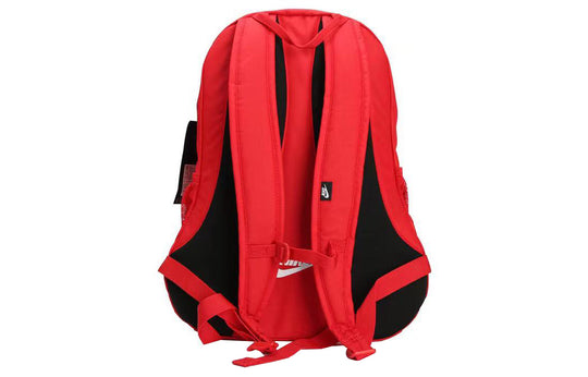 Nike Casual Sports White Logo Large Capacity Backpack Unisex Red BA5217-657