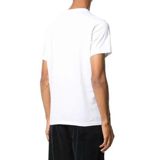 Men's KENZO FW20 Logo Round Neck Short Sleeve White T-Shirt FA65TS0014SJ-01