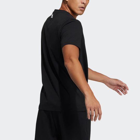 adidas Ub Gfx T Bos Logo Printing Sports Round Neck Short Sleeve Black GP0856