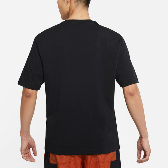 Men's Air Jordan 23 Engineered Alphabet Printing Sports Training Short Sleeve Black T-Shirt CZ5182-010