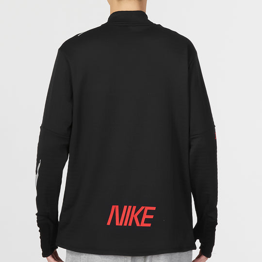 Nike Therma FIT Repel Element Long Sleeves Tee 'Black Red' FD4064-010 ...