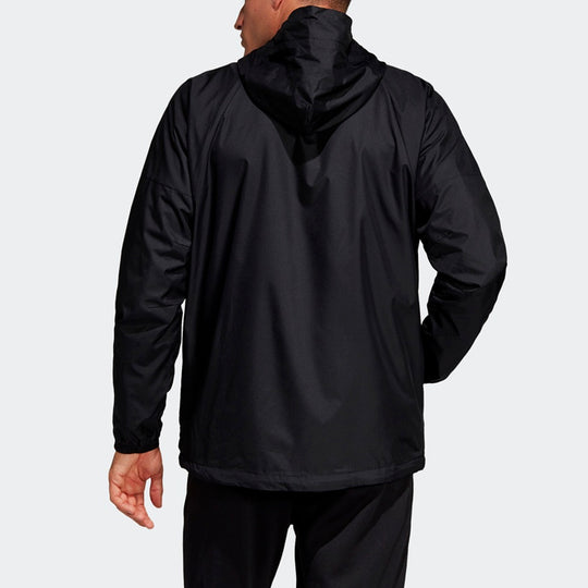 adidas Outdoor Windproof Sports Hooded Jacket Black DZ0052