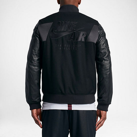 Men's Nike Destroyer Jacket Pattern Windproof Stay Warm Black 802645-010