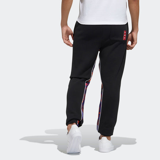 adidas originals Cny Pant New Year Stitching Printed Pants Men's Black GN5447