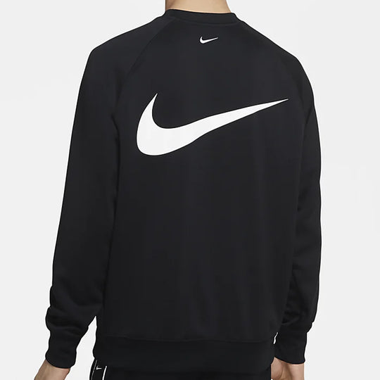 Nike Sportswear Swoosh Sweatshirt For Men Black CJ4841-010 - KICKS CREW