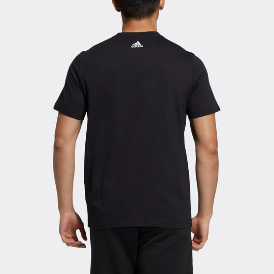 adidas St Logogfx Tee Athleisure Casual Sports Round Neck Logo Short Sleeve Black HE9912
