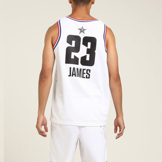 Men's Los Angeles Lakers LeBron James Jordan Brand White 2019 NBA