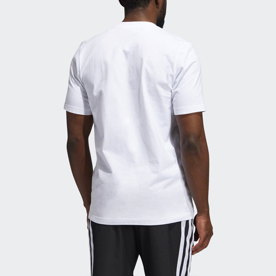 adidas Dame Avatar Bye Lillard Basketball Sports Printing Loose Round Neck Short Sleeve White GP3434