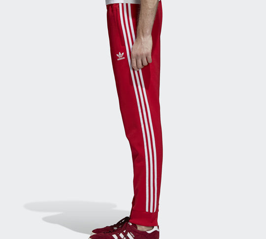 Men's adidas originals Sst Tp Red Sports Pants/Trousers/Joggers DH5837