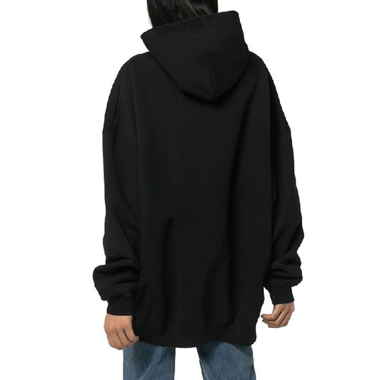 Balenciaga Micro Mark hooded Loose Hoodie Black 620947TIVA81076