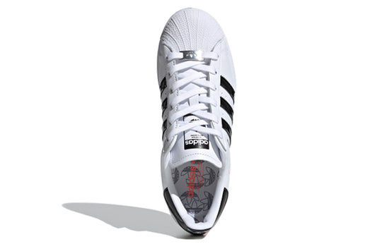 (WMNS) adidas originals Superstar LOGO 'Black White' FX2246