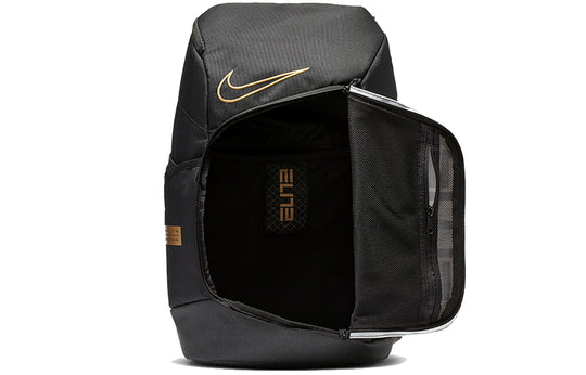Nike Elite Pro Basketball Backpack 'Black White Metallic Gold' BA6164-013