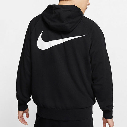 Men's Nike Swoosh Sports Hooded Jacket Black DB4968-010 - KICKS CREW