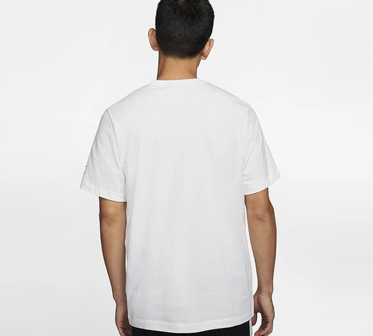 Nike Sportswear Swoosh Logo Cuff Short Sleeve White CK2253-100
