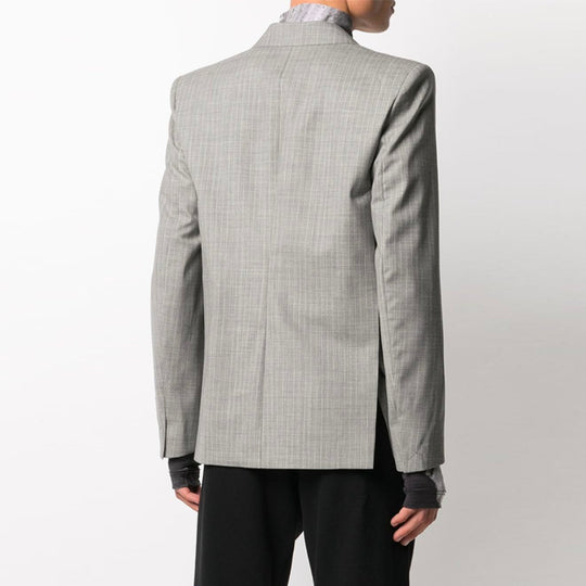 OFF-WHITE SS21 single breasted Jacket Gray OMEN006R21FAB0010600 Suit - KICKSCREW