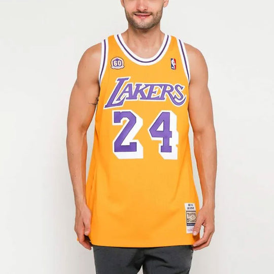 Authentic Adidas Men's NBA Kobe Bryant Lakers Sunday White Swingman Jersey  - M