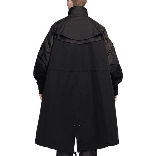 Nike x Sacai Funnel-Neck Oversized-Fit Shell Trench Jacket Black DQ9027-010